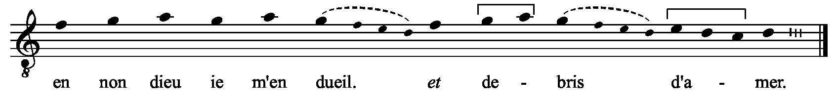 Refrain musical notation